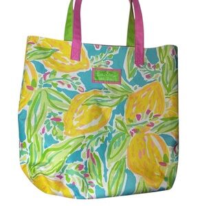 Lilly Pulitzer Lemon Print Tote Bag